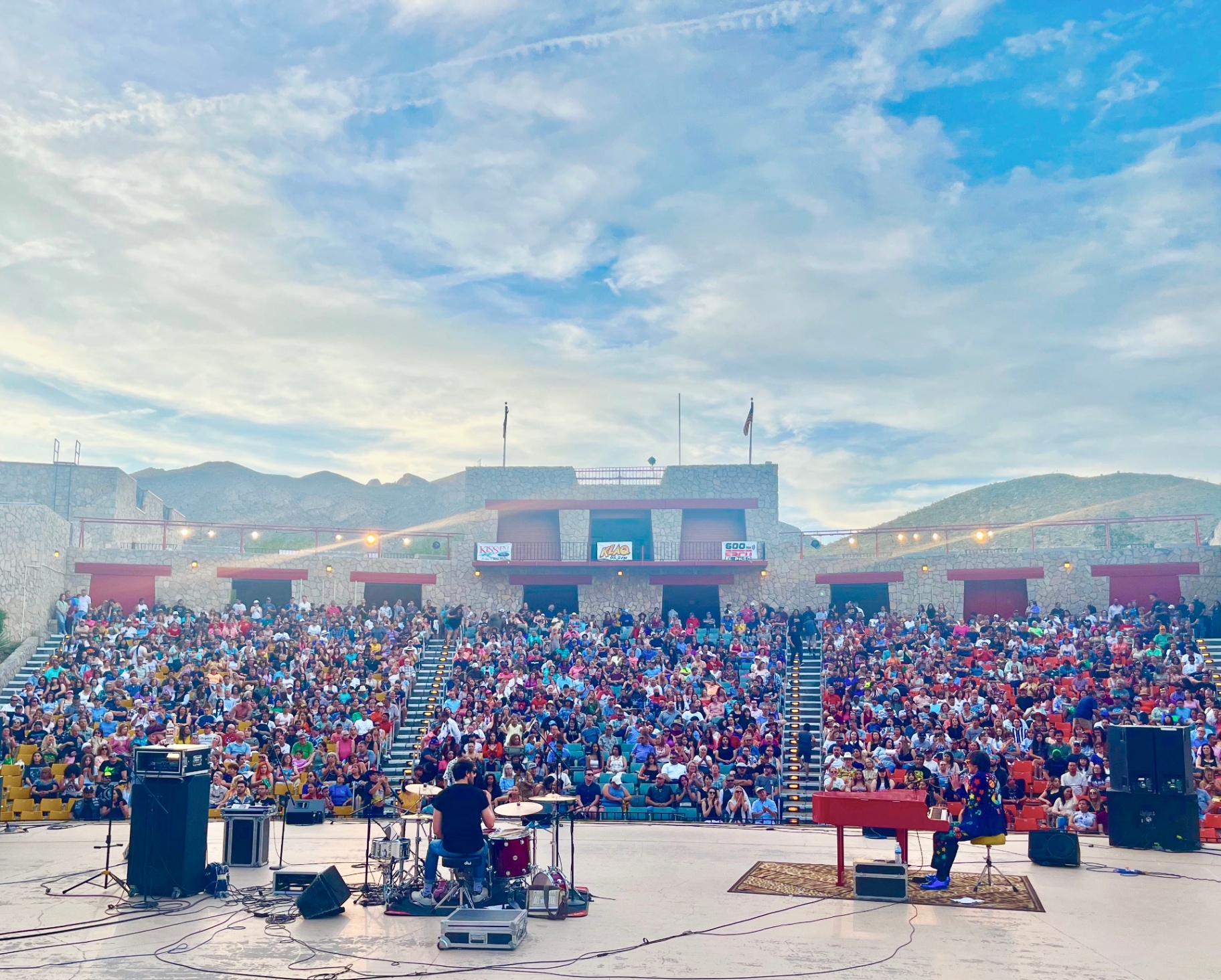 Tom Cridland performing at McKelligon Canyon Amphitheatre